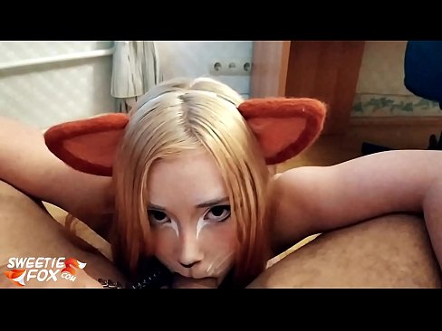 ❤️ Kitsune waxay liqaysaa dick oo afkeeda ku dhufatey ️❌  Galmo  ☑